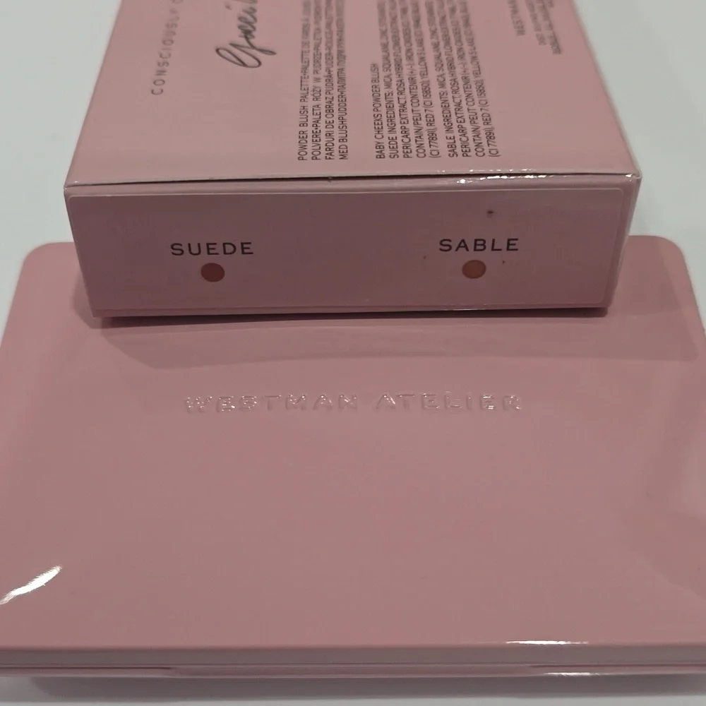 NIB ✅Westman Atelier #SABLE & SUEDE Baby Cheeks Powder Blush Duo